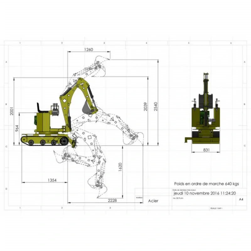 Minibager Fénix 400 PRO, benzín 14 HP KOHLER Profi elektrický štartér