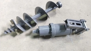 Zemný hydraulický vrták hlava + vrták